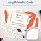 Avery Printable Arched Rectangle Flat Cards, Sure Feed Technology, 5" x 7", Matte Ivory Cardstock, Laser/Inkjet Printable, 20 Total, Great for Product Branding, Marketing, and More